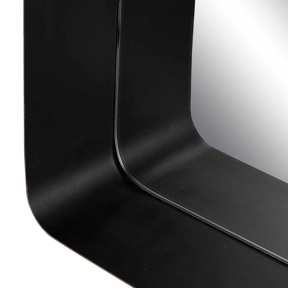 Espelho de parede Preto Dourado 40 x 12 x 60 cm